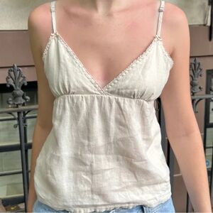 Brandy Melville Linen Tank